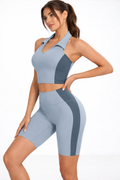 ColorFlex™ 2-Piece Colorblock Backless Workout Set