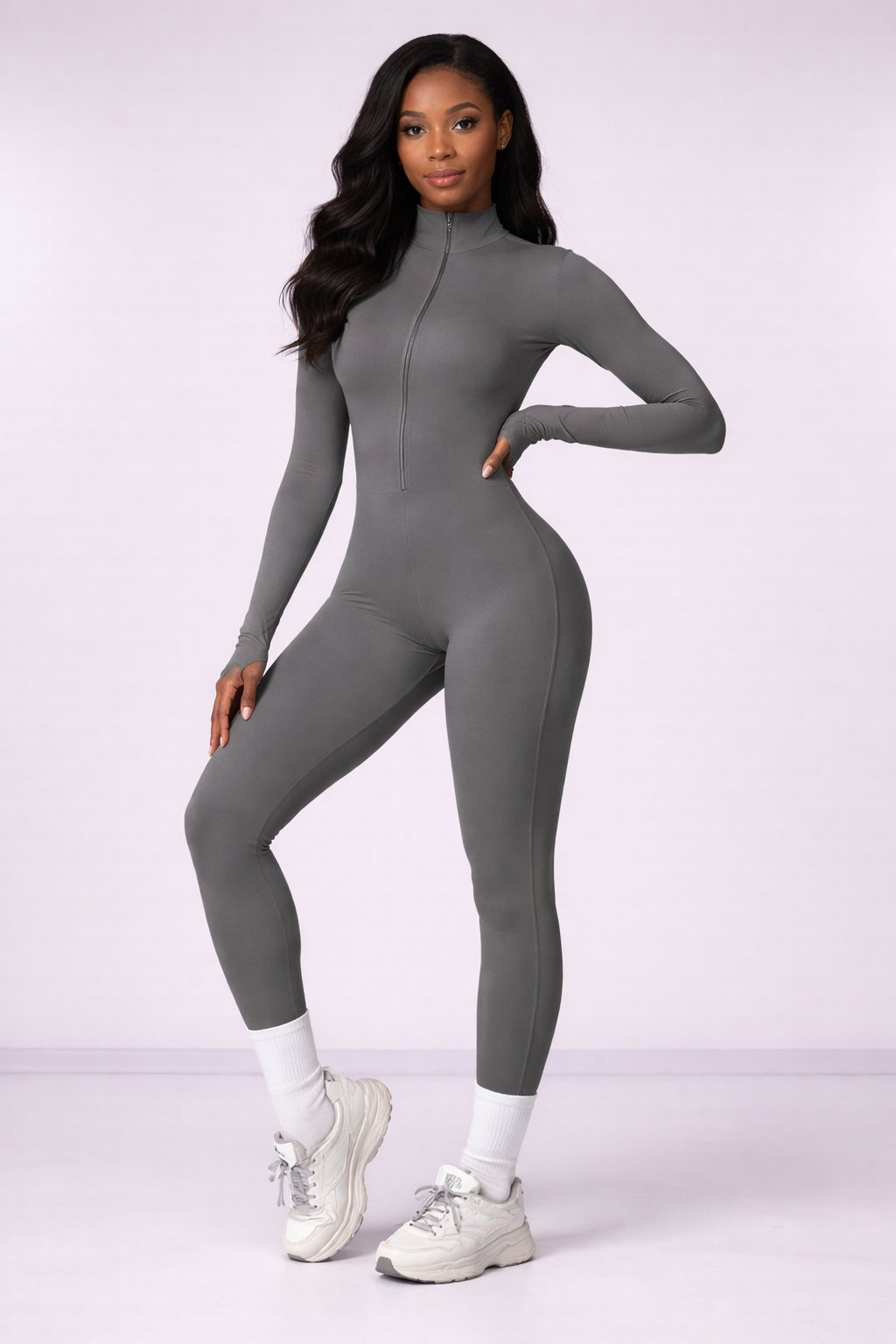 Stretch Athletic Yoga Bodysuit