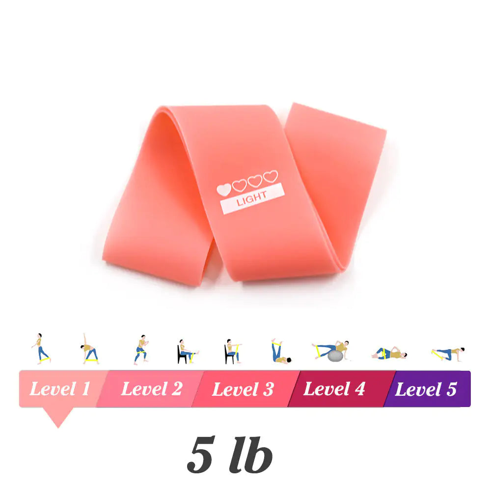 Yoga Resistance Rubber Bands Indoor Outdoor Fitness Equipment 0.35mm-1.1mm Pilates Sport Training Workout Elastic Bands