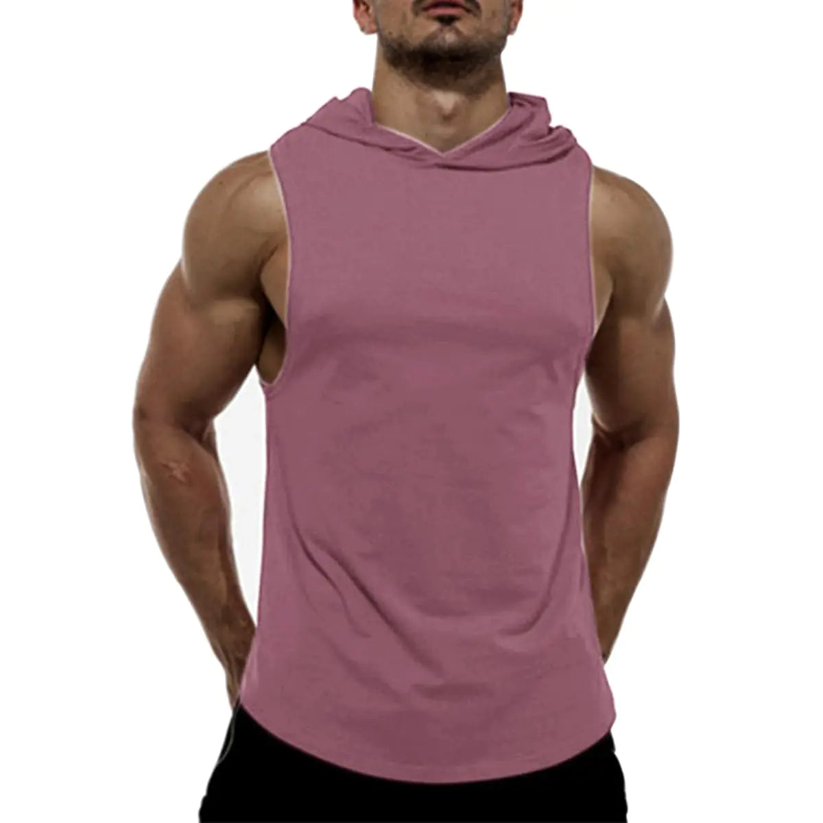 PowerFlex™ Men’s Sleeveless Hooded Muscle Gym Shirt