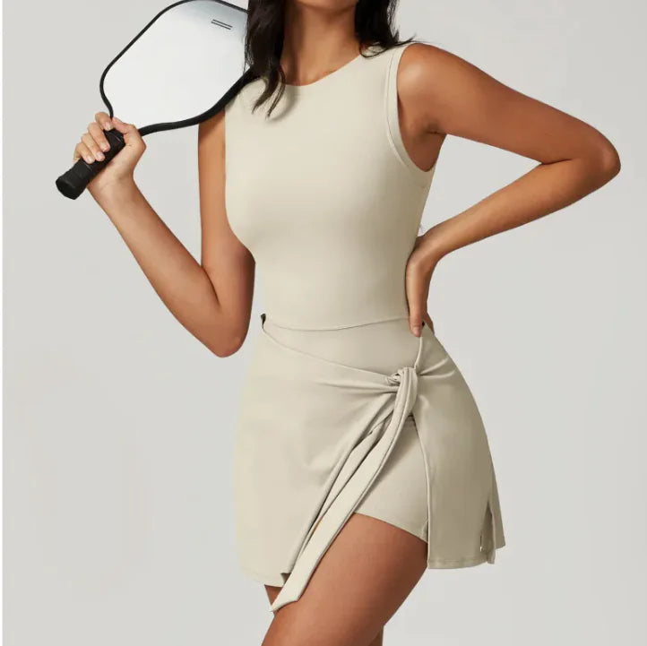 LayerFlex™ Faux 2-Piece Active Fitness Dress