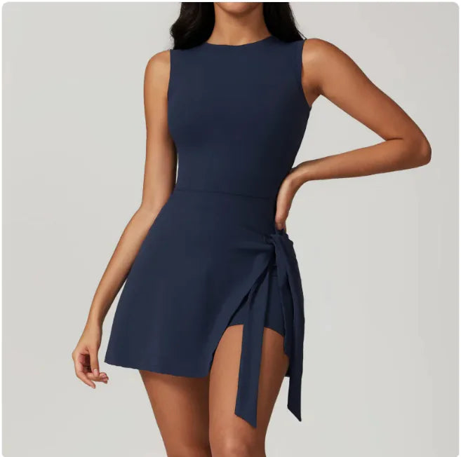 ActiveChic™ Body-Hugging All-In-One Sports Dress