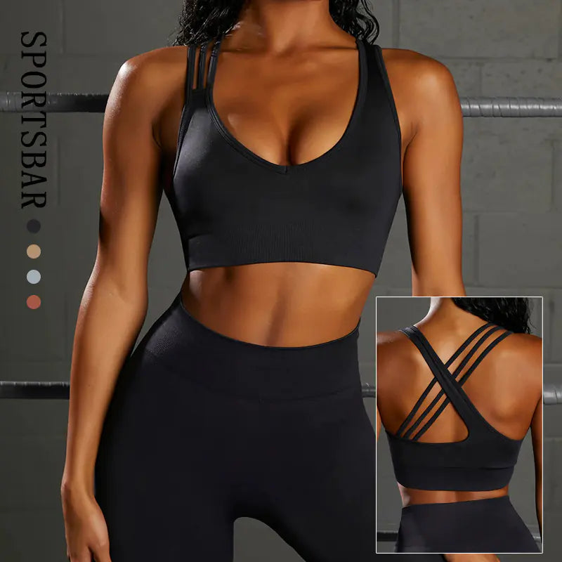 Seamless Knitted Sports Underwear Set – Supportive, Sculpting & Effortless