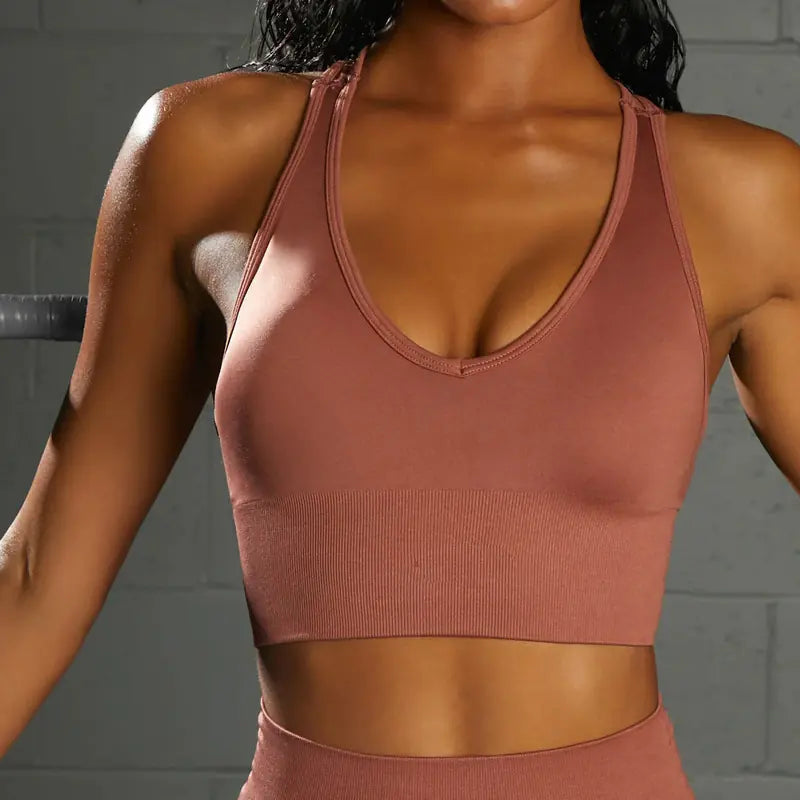Seamless Knitted Sports Underwear Set – Supportive, Sculpting & Effortless