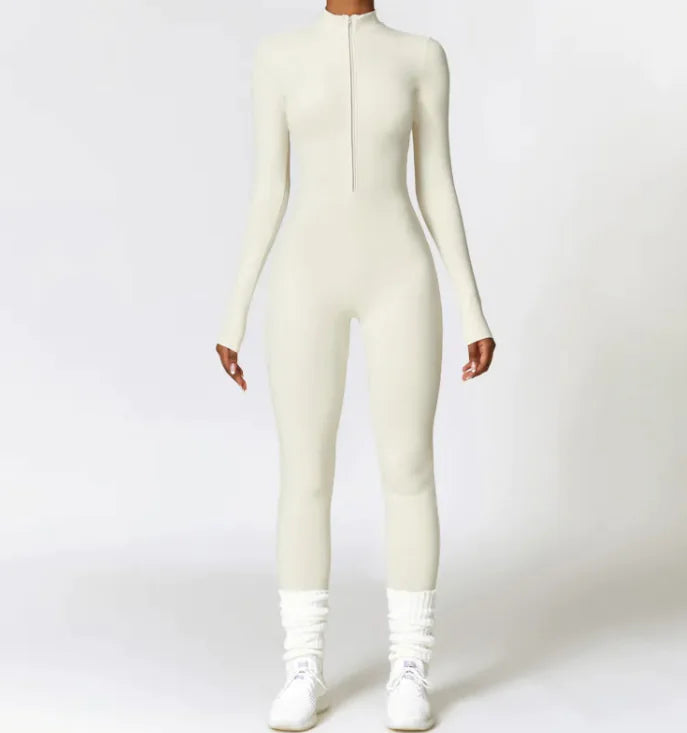 ZipTherm™ Long-Sleeve Warm Workout Jumpsuit