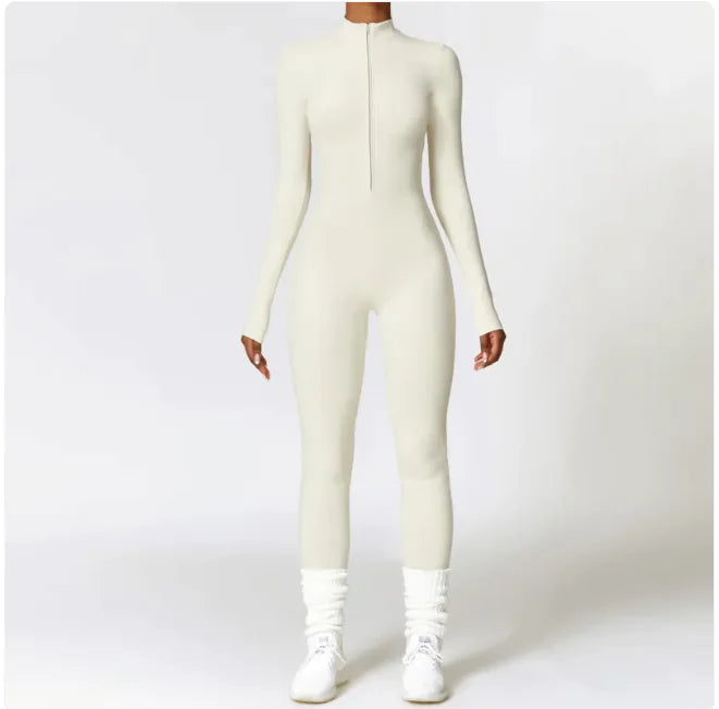 FlexWarm™ Zippered Thermal Yoga Bodysuit