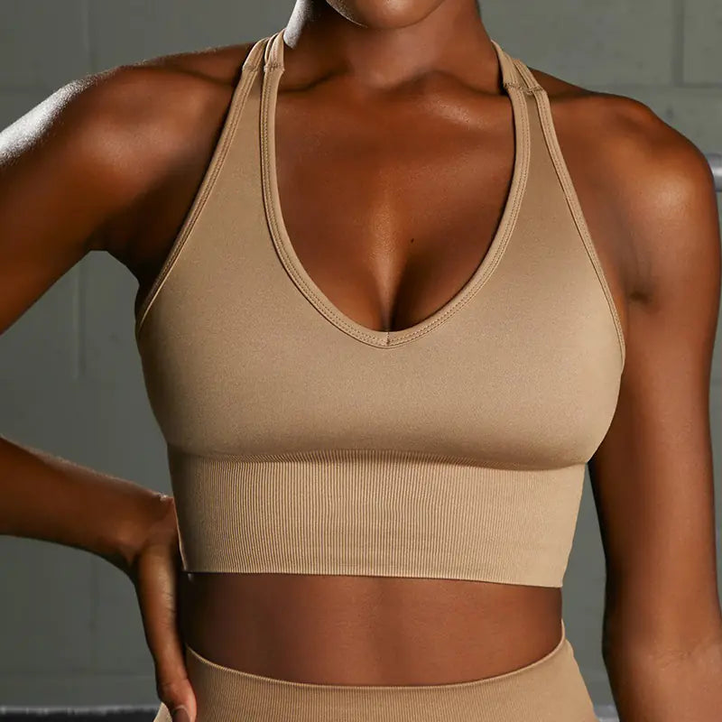 Seamless Knitted Sports Underwear Set – Supportive, Sculpting & Effortless