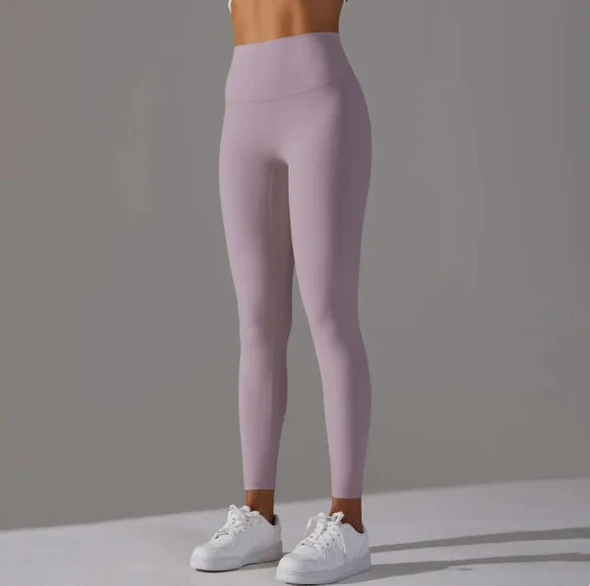 Seamless Nude-Feel Yoga Leggings – Ultra-Soft Second Skin Fit for Gym, Cycling & Everyday Wear