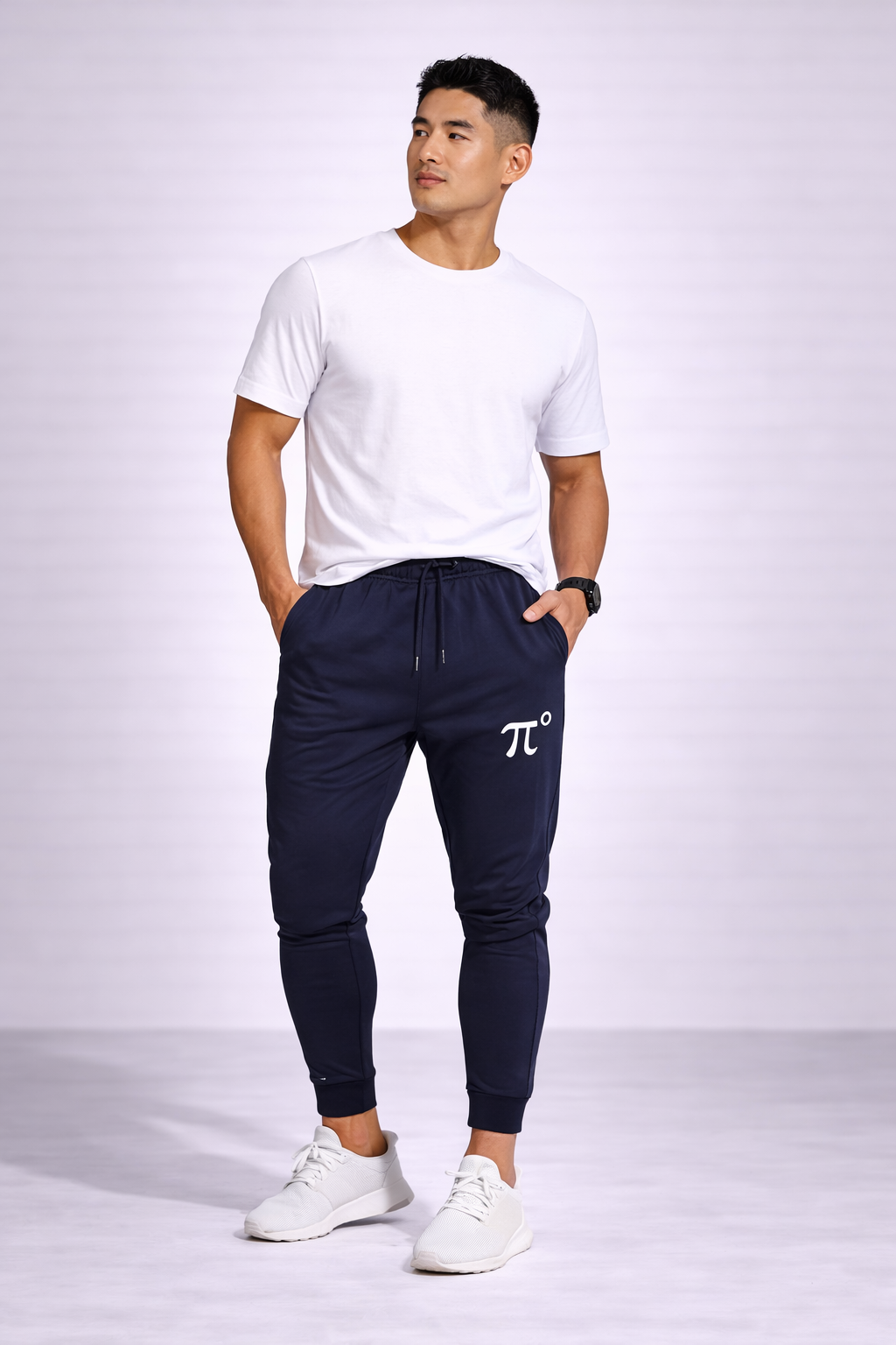 FlexMotion™ Men’s Cotton‑Blend Zip‑Pocket Jogger Pants