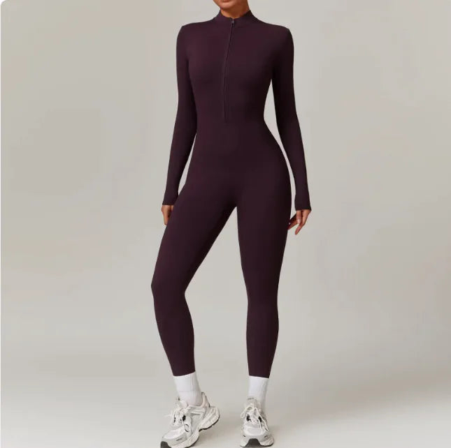 FlexWarm™ Zippered Thermal Yoga Bodysuit
