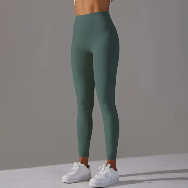 Seamless Nude-Feel Yoga Leggings – Ultra-Soft Second Skin Fit for Gym, Cycling & Everyday Wear
