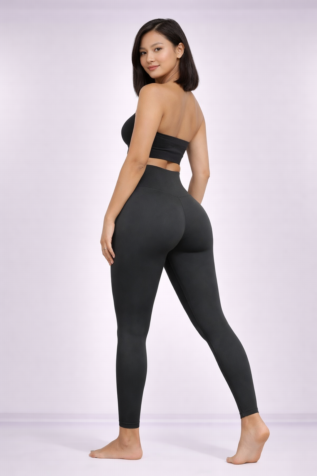 V-Sculpt™ Hidden Scrunch Seamless Mid-Waist Leggings