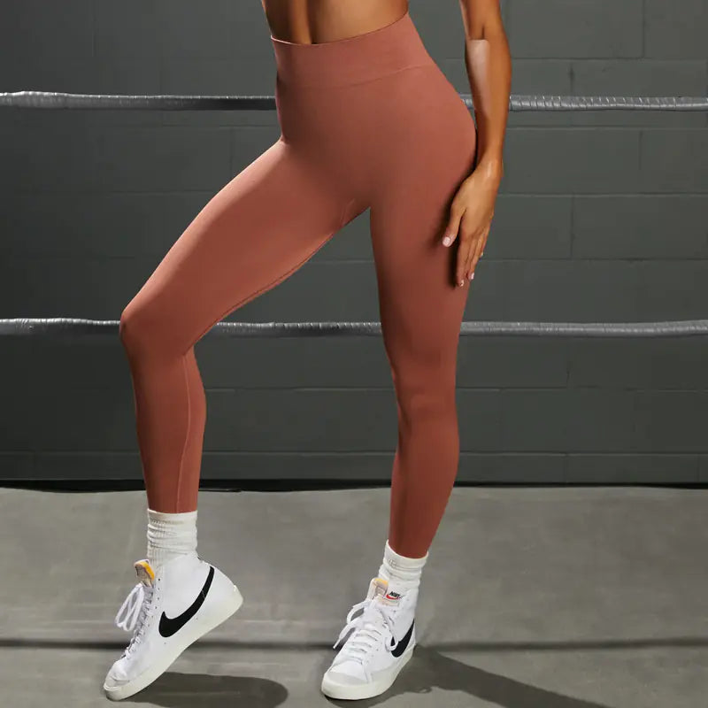 Seamless Knitted Sports Underwear Set – Supportive, Sculpting & Effortless