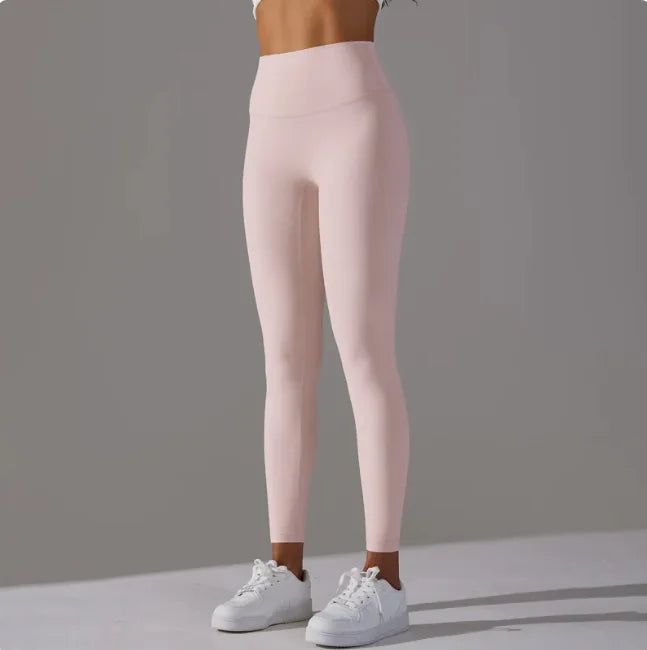 Seamless Nude-Feel Yoga Leggings – Ultra-Soft Second Skin Fit for Gym, Cycling & Everyday Wear