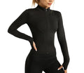 DryFlex™ Slim-Fit Zip-Up Athletic Jacket with Thumb Holes