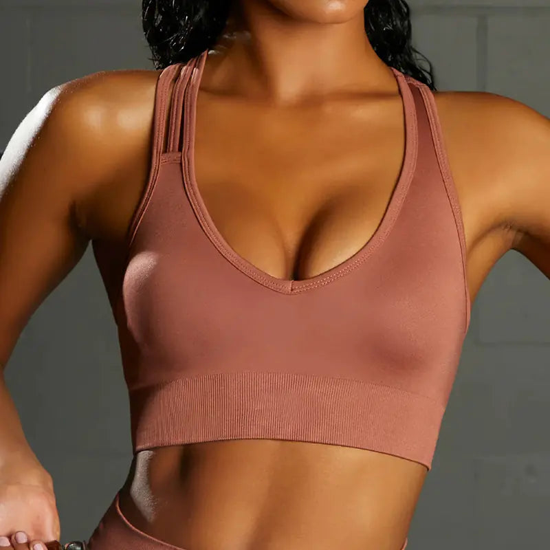 Seamless Knitted Sports Underwear Set – Supportive, Sculpting & Effortless
