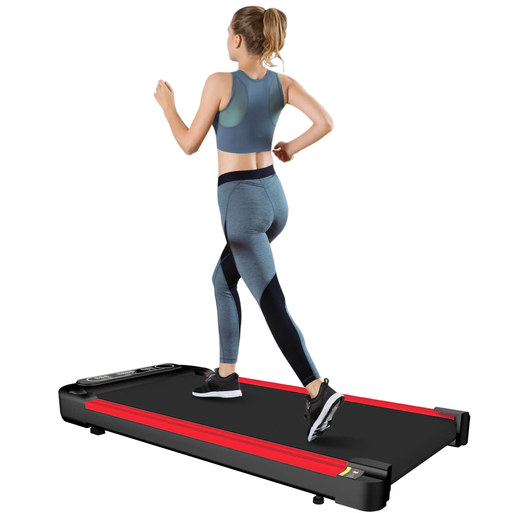 2-in-1 Mini Foldable Treadmill – Compact Walking & Jogging Pad with Remote Control and Shock Absorber