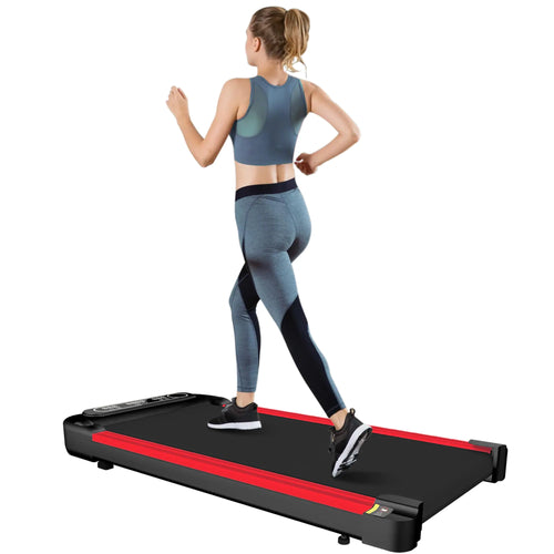 2-in-1 Mini Foldable Treadmill – Compact Walking & Jogging Pad with Remote Control and Shock Absorber