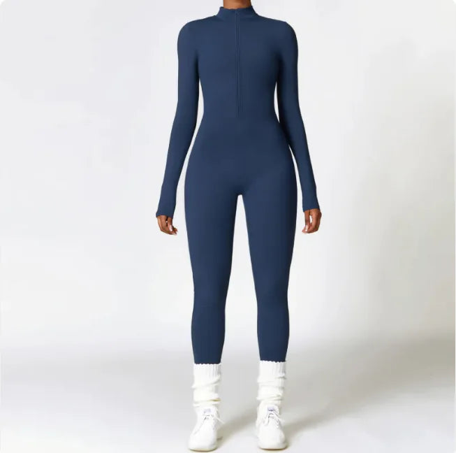 FlexWarm™ Zippered Thermal Yoga Bodysuit