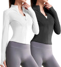SlimSculpt™ Full-Zip Athletic Jacket with Thumb Holes