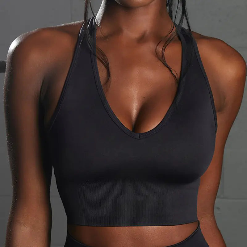 Seamless Knitted Sports Underwear Set – Supportive, Sculpting & Effortless
