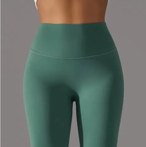 Seamless Nude-Feel Yoga Leggings – Ultra-Soft Second Skin Fit for Gym, Cycling & Everyday Wear